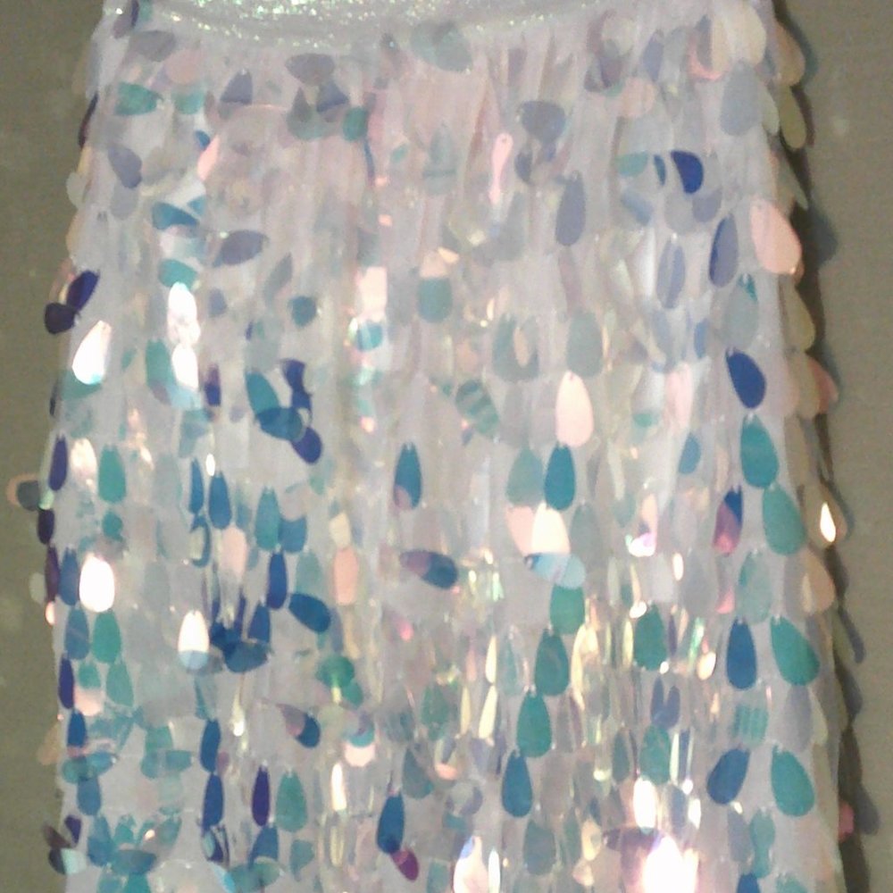 Cinderella Shiny Teal Crystal Skirt